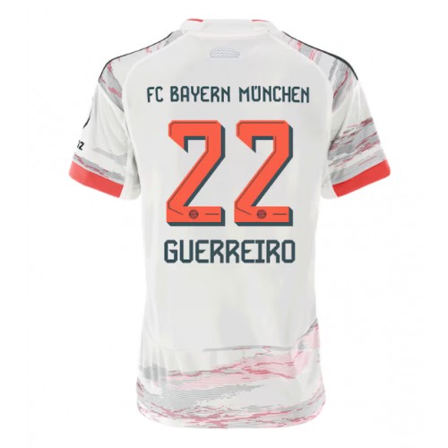 Stroje piłkarskie Bayern Munich Raphael Guerreiro #22 Koszulka Wyjazdowej dla damskie 2025-26 Krótki Rękaw